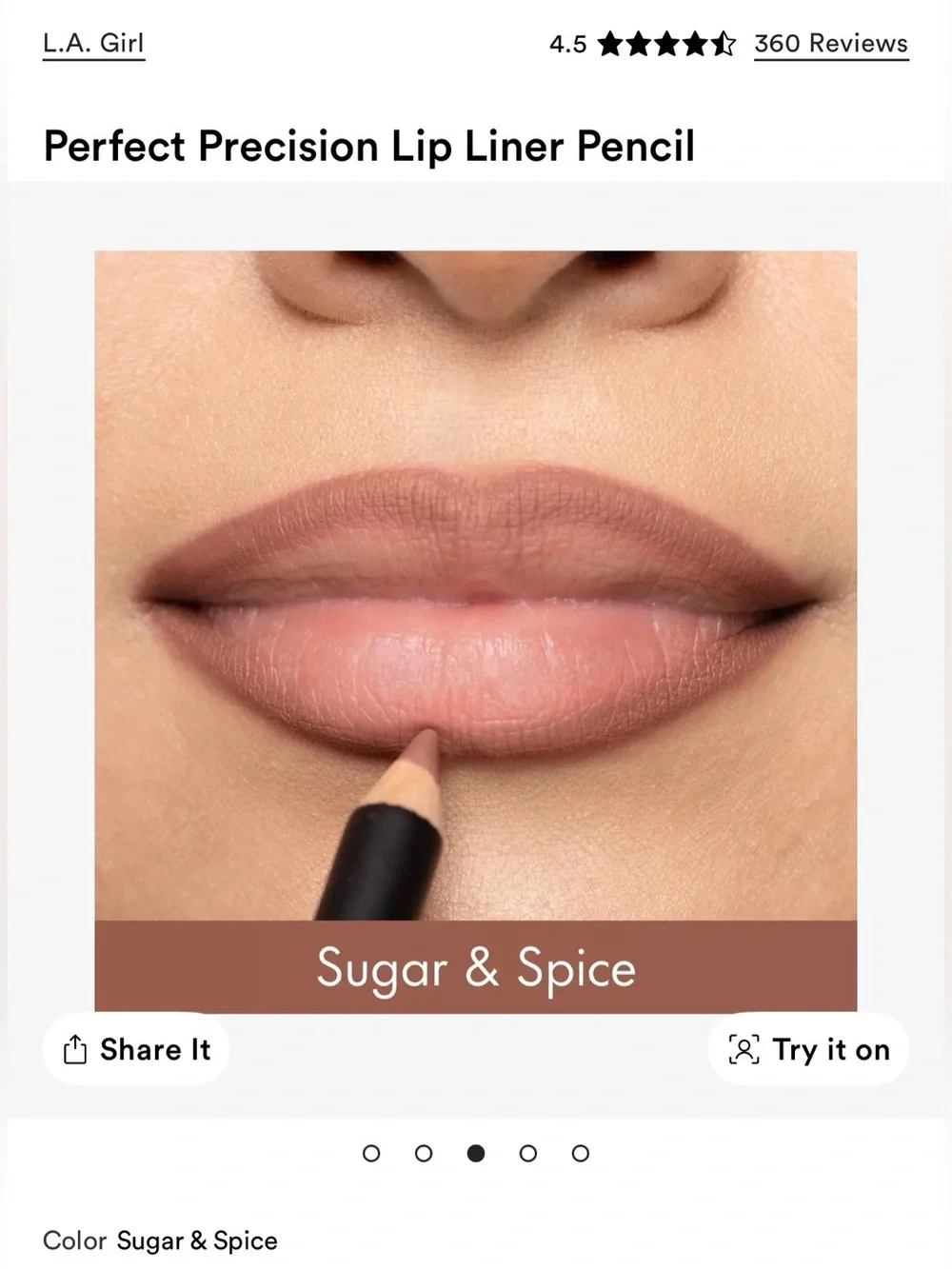 Bundle of 6 lip liners